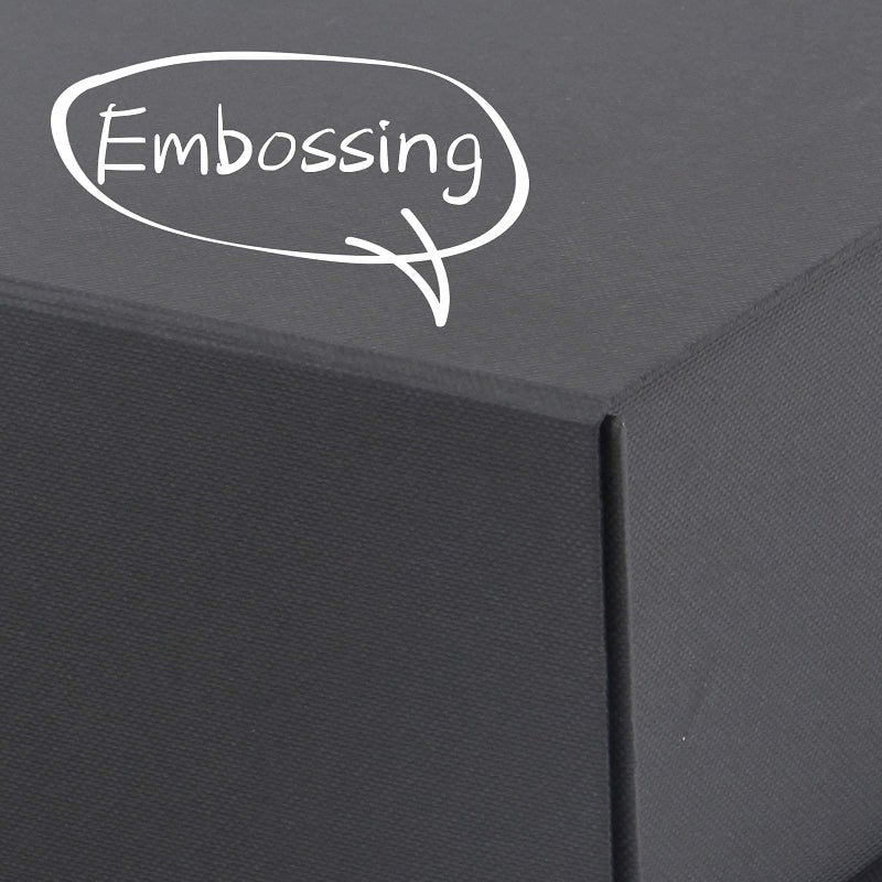 Rsgift Empty gift box Small Black 7.8x7x3.1 Inches Gift Box with Lid Groomsmen Graduation decorative boxes with lids Halloween Christmas Valentine's Day gifts for women - Image 4